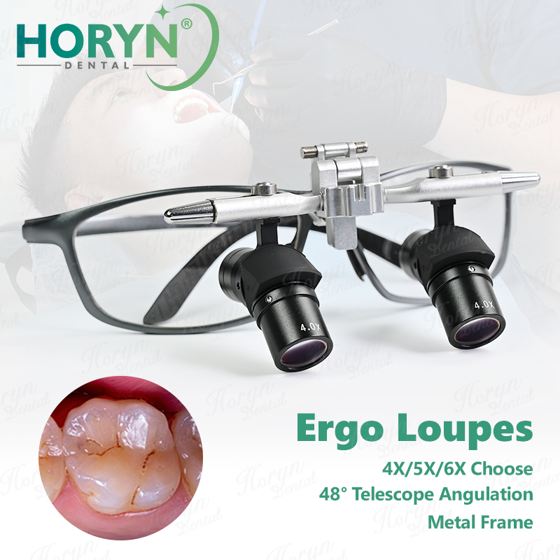 Medical Lab Equipment - แว่นขยายสำหรับทันตกรรม 4X/5X/6X รุ่น 48 ° แว่นขยายแบบออปติคอลสำหรับการผ่าตัดช่องปาก