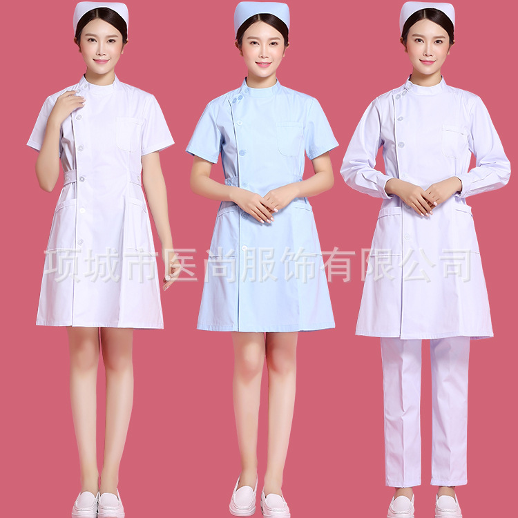 Medical Lab Equipment - ชุดคอสเพลย์พยาบาลสำหรับหญิงเสื้อผ้าทางการแพทย์ Lab Robe หญิงสุขาภิบาลชุดช่างเสริมสวย Workwear โรงพยาบาล
